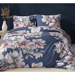 Obrázek pro produkt Zateplené kombinované deky v polštáři Magnolie modrá 150X200 50X60