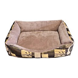 Pelech zelený se žlutým vzorem 60X80 cm Obrázek pro produkt Pelech zelený se žlutým vzorem 60X80 cm